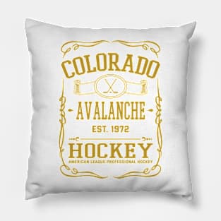 Vintage Avalanche Hockey Pillow