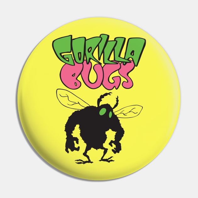 Gorilla Bugs mascot Pin by GorillaBugs