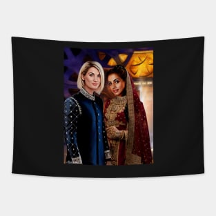 13th doctor / Thasmin wedding 3 Tapestry