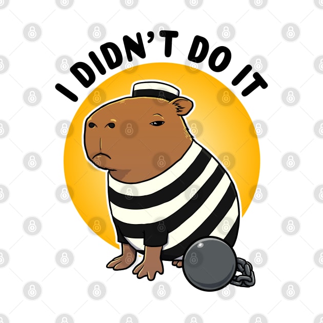 I didn't do it Capybara Prisioner by capydays