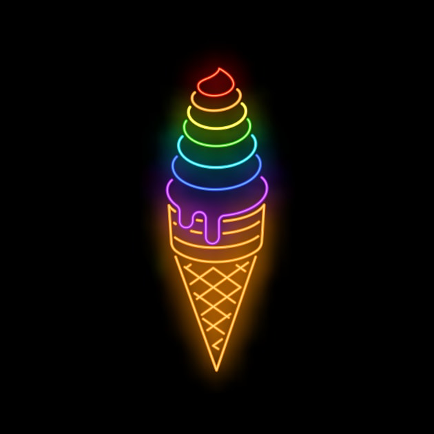 Ice Cream Colorful , LGBTQ , Gay Pride , Bisexual , Lesbian ,Transgender by Utopia Shop