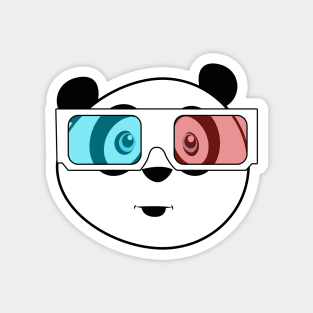 Panda - 3D Glasses Magnet