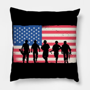 Patriotic Valor Tribute Pillow