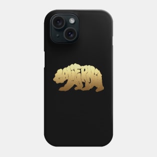 Cali Gold Grizzly Phone Case