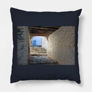 Alleys of Hydra island Pillow