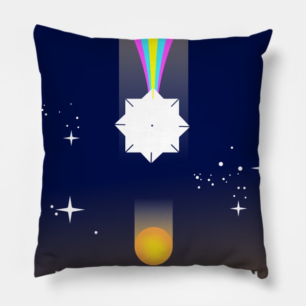 Breakthrough Starshot Space Art Pillow by nickemporium1