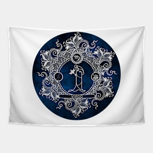 Zodiac - Ice - Virgo Tapestry