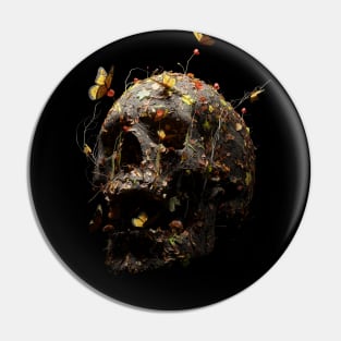 Autumn Skull Pin