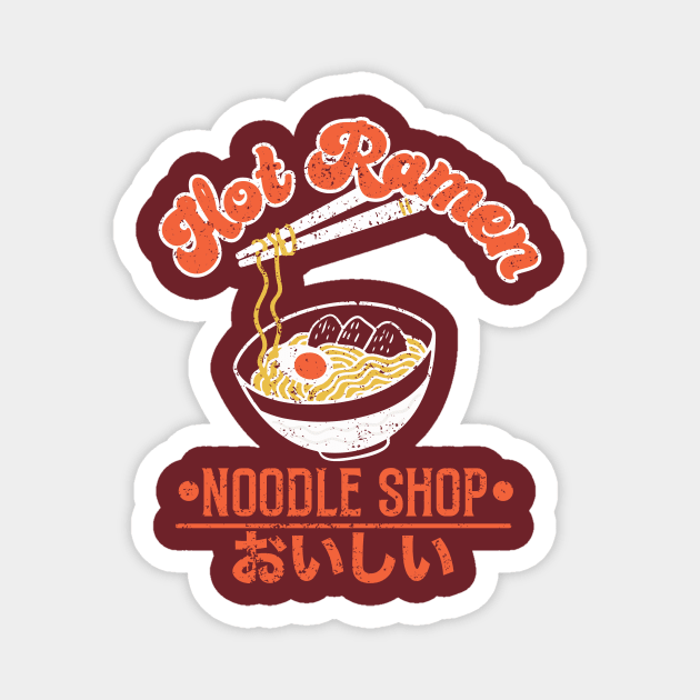 Hot Ramen Noodle Shop Magnet by Perpetual Brunch