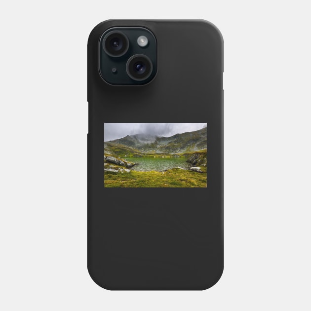 Romanian Carpathians and glacial lake Capra Phone Case by naturalis