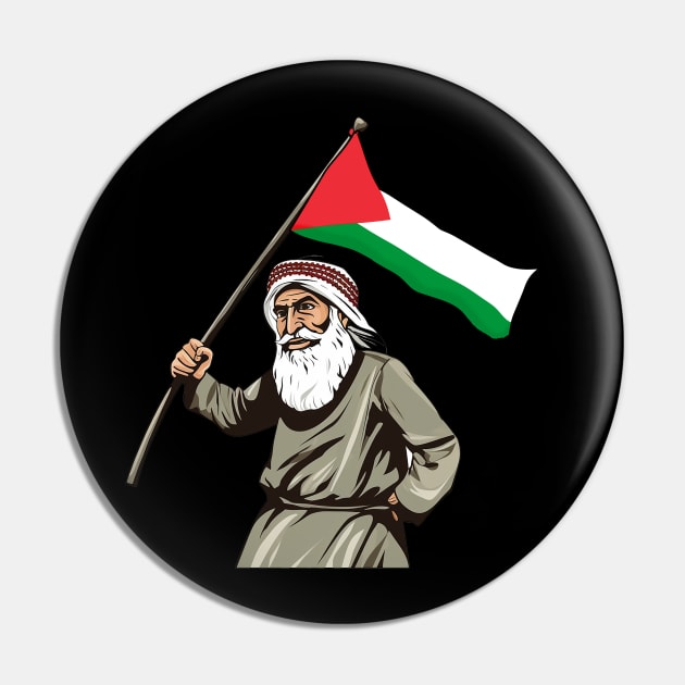 Free Palestine - Flag Pin by RichieDuprey