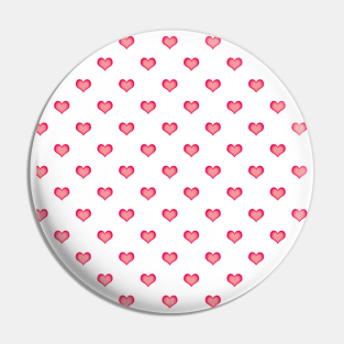 Cute pink heart pattern Pin