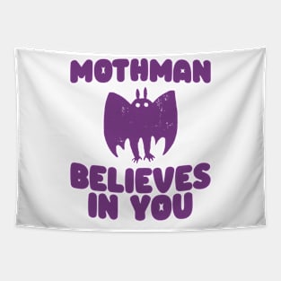 Mothman Believes In You Cryptid Tapestry