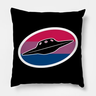 Bisexual UFO Cryptid Pride Pillow