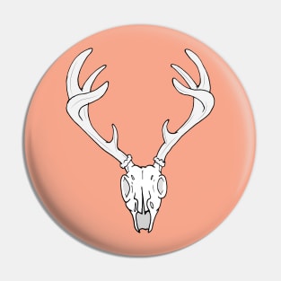 Floating Deer Skull Pin