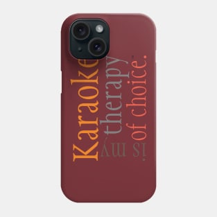 Karaoke Therapy Orange Phone Case