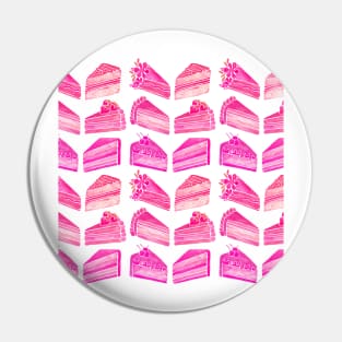 Pink Cake Slices Pin