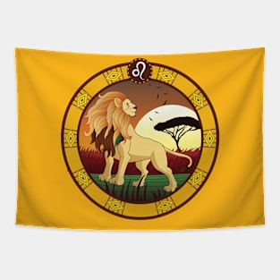 Leo Horoscope Sign Tapestry