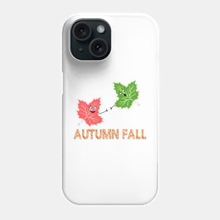 Autumn Fall Funny Maple Leaf Joke Cartoon Design Phone Case