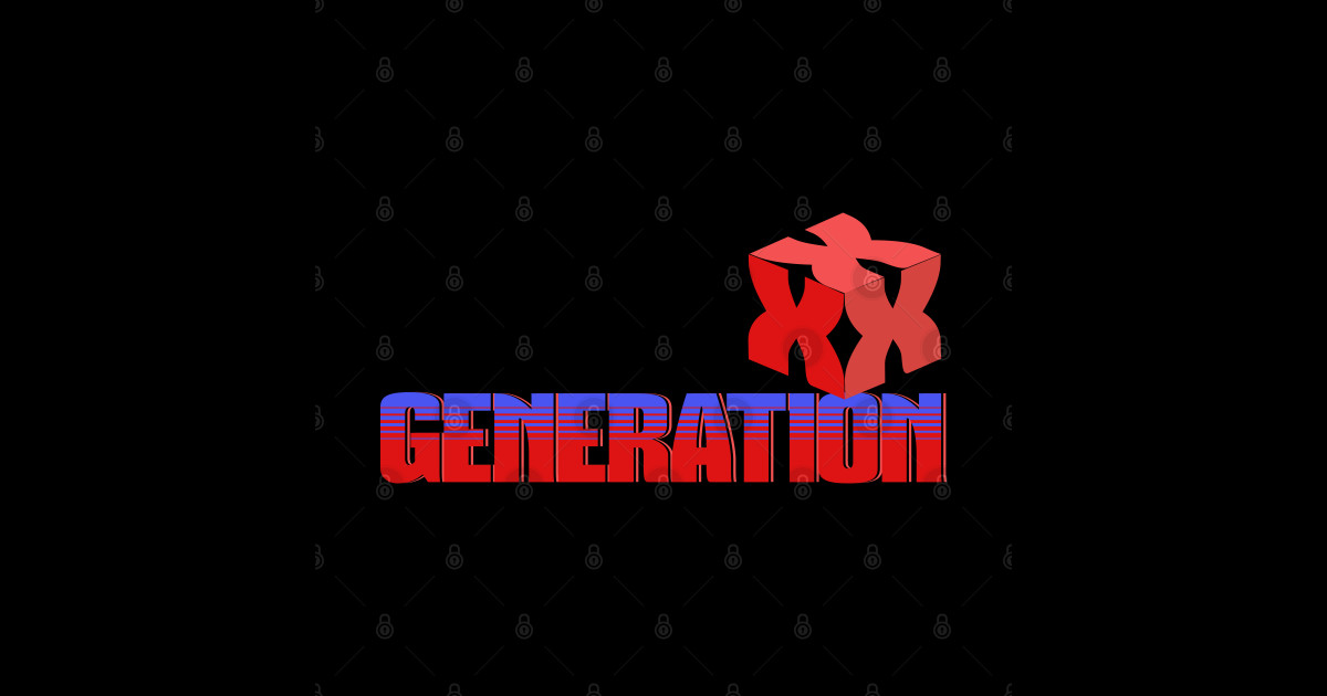 Generation X Logo for Gen X Men and Women Gen X TShirt TeePublic