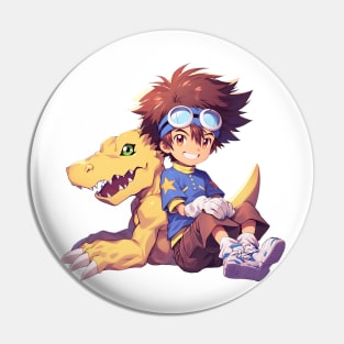 agumon and tai Pin