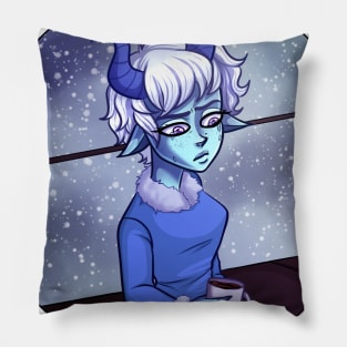 Monster Girl Feeling Blue Pillow