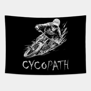 Cycopath | Tshirt For Fearless Downhill Bikers Tapestry