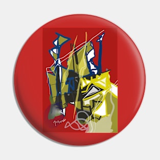 Red Victory Pin