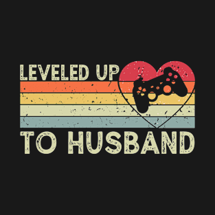 Promoted to Husband - Leveled Up To Husband Gamer T-Shirt