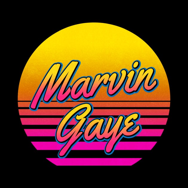Marvin Personalized Name Birthday Retro 80s Styled Gift by Jims Birds