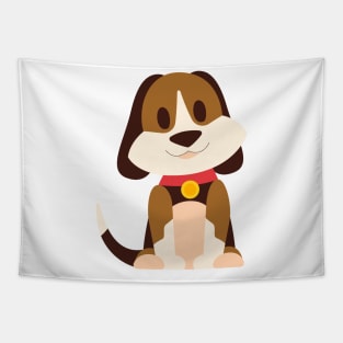 Cartoon Cute Dog Art Prints Tapestry