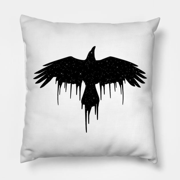The Midnight Raven Pillow by ToyRobot