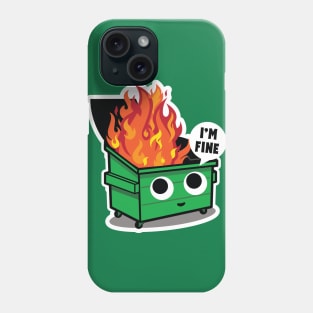 Cute Dumpster Fire Phone Case