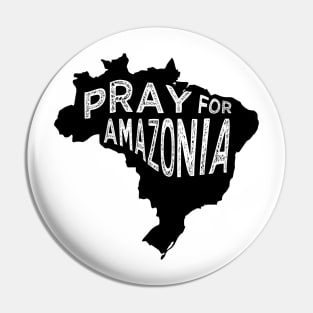 Pray for Amazonia black tee Pin