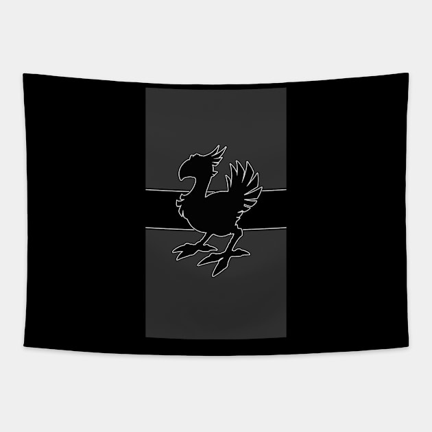 Chocobo Black Tapestry by FranGSal