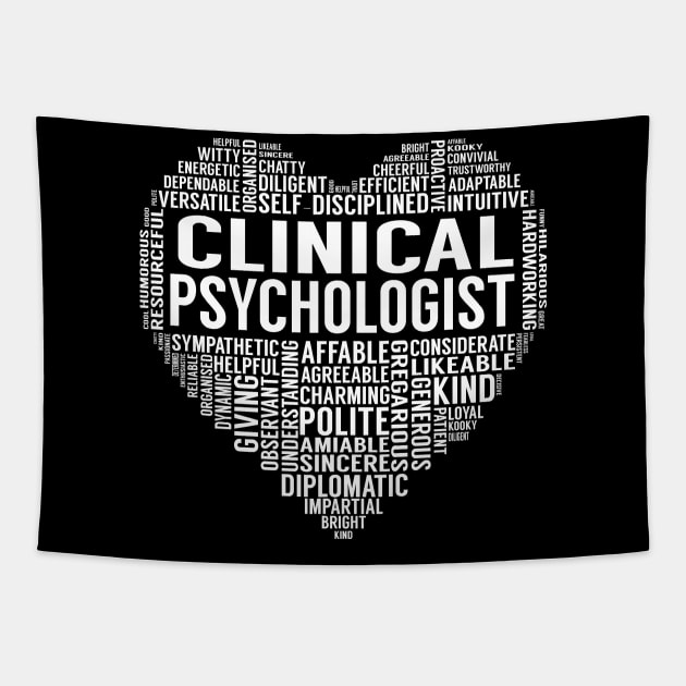 Clinical Psychologist Heart Tapestry by LotusTee