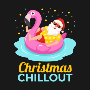 Christmas Flamingo Chillout design product T-Shirt