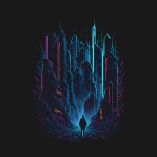 Neon City Design T-Shirt