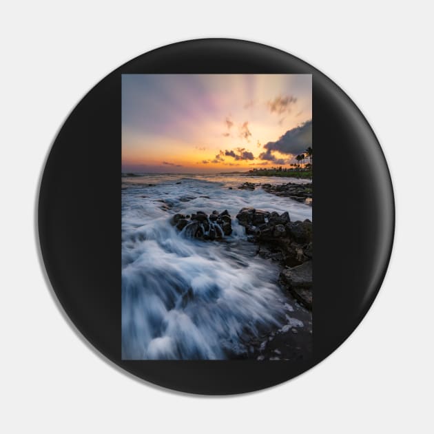 Sunset on Kauai Pin by JeffreySchwartz