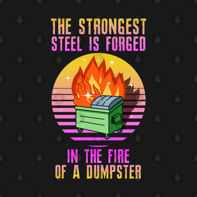 The Strongest Steel is Forged in the Fire of a Dumpster by SHB-art