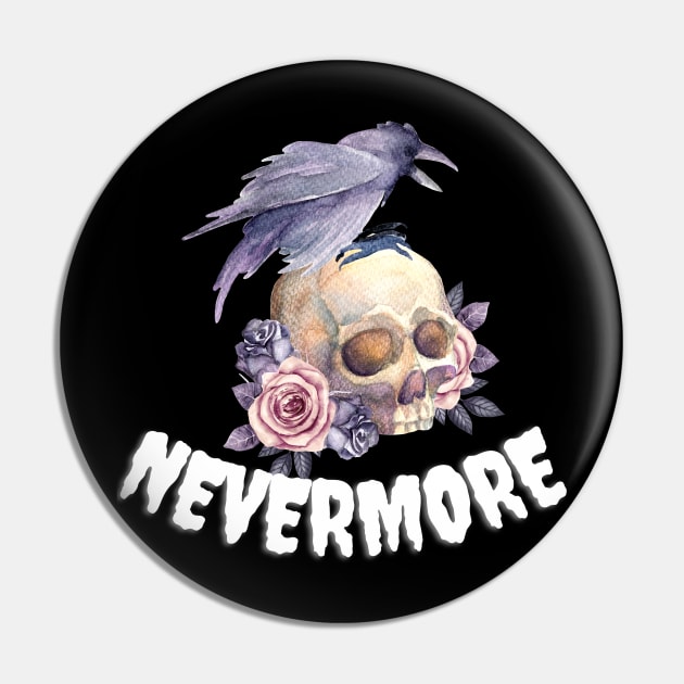 NEVERMORE RAVEN POE DESIGN Pin by The C.O.B. Store