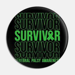 Cerebral Palsy Awareness Cerebral Palsy Survivor Pin