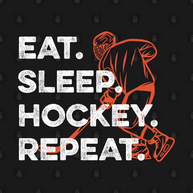 Eat Sleep Hockey Repeat by DragonTees