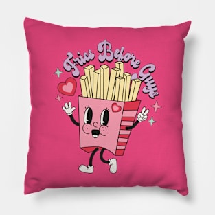 Girls Who Love Fries Pillow