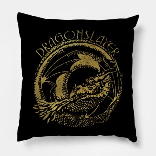 Dragonslayer (Gold Logo) Pillow