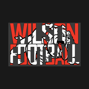 Wilson Football over Bulldog Logo T-Shirt