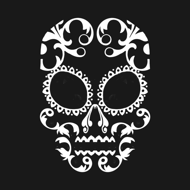 calavera - white by mattwongart