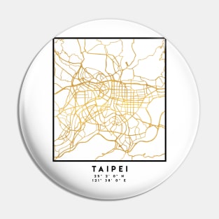 TAIPEI TAIWAN CITY STREET MAP ART Pin
