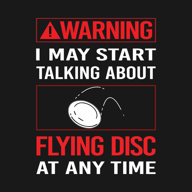 Red Warning Flying Disc by Happy Life