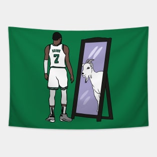 Jaylen Brown Mirror GOAT Tapestry